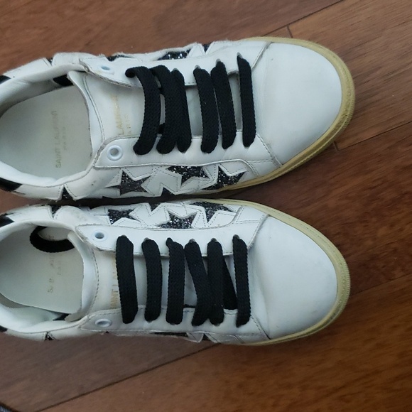 SAINT LAURENT Court Classic SL/06 California Low Top Star Sneakers - Picture 1 of 4